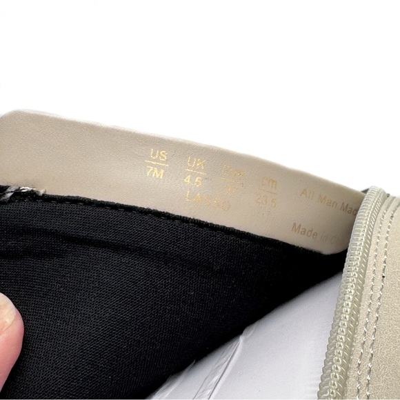 Dr. Scholl's Lasso Western Ankle Bootie Black and Off White Faux Leather Size 7 - Picture 8 of 11